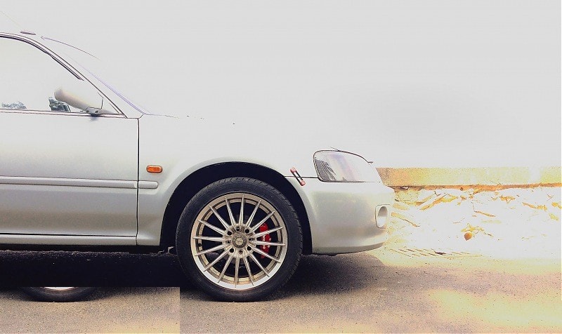 Caliper covers on a Honda Civic